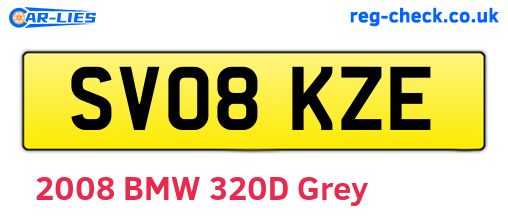 SV08KZE are the vehicle registration plates.