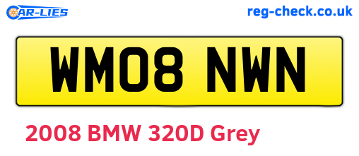 WM08NWN are the vehicle registration plates.