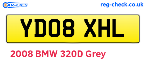YD08XHL are the vehicle registration plates.