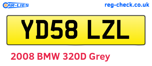 YD58LZL are the vehicle registration plates.