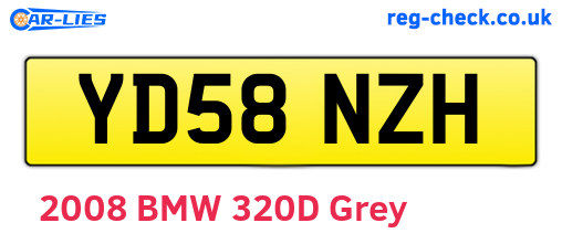YD58NZH are the vehicle registration plates.