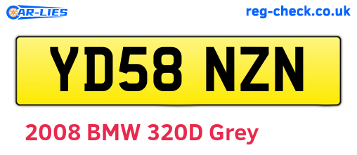 YD58NZN are the vehicle registration plates.