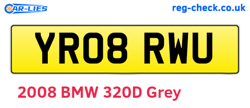 YR08RWU are the vehicle registration plates.