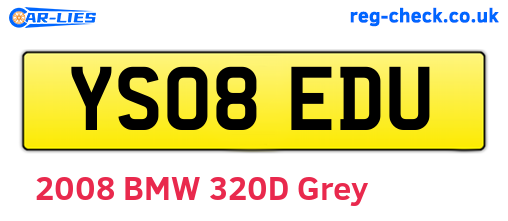 YS08EDU are the vehicle registration plates.