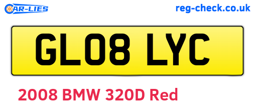 GL08LYC are the vehicle registration plates.