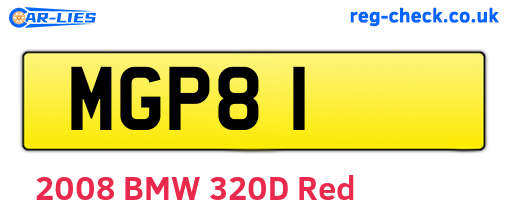 MGP81 are the vehicle registration plates.