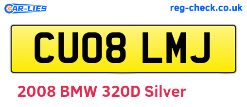 CU08LMJ are the vehicle registration plates.