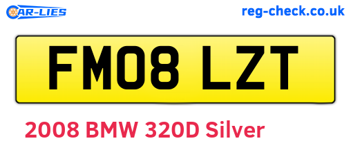 FM08LZT are the vehicle registration plates.