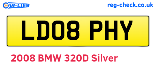 LD08PHY are the vehicle registration plates.