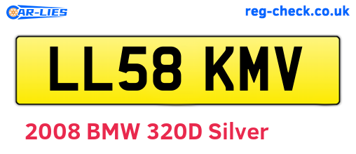 LL58KMV are the vehicle registration plates.