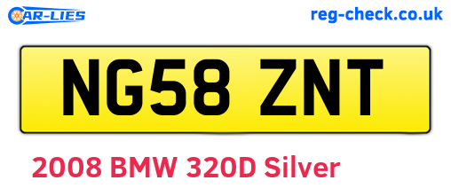 NG58ZNT are the vehicle registration plates.