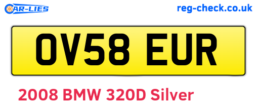 OV58EUR are the vehicle registration plates.
