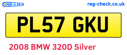 PL57GKU are the vehicle registration plates.