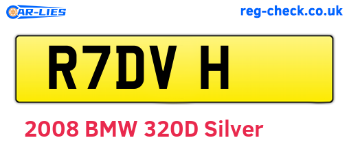 R7DVH are the vehicle registration plates.