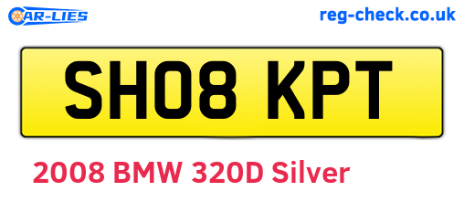 SH08KPT are the vehicle registration plates.