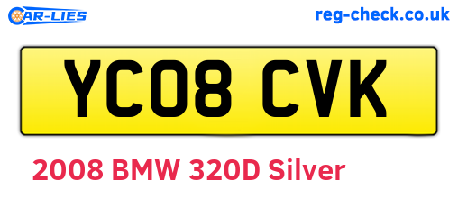 YC08CVK are the vehicle registration plates.
