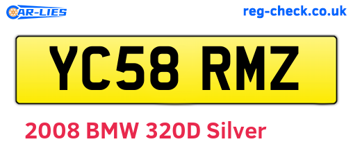 YC58RMZ are the vehicle registration plates.