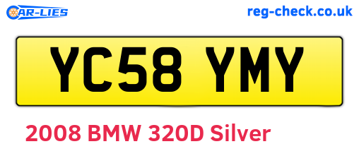 YC58YMY are the vehicle registration plates.