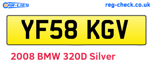 YF58KGV are the vehicle registration plates.