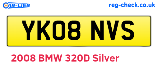 YK08NVS are the vehicle registration plates.