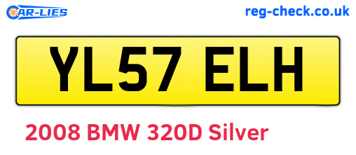 YL57ELH are the vehicle registration plates.