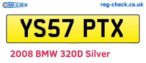 YS57PTX are the vehicle registration plates.