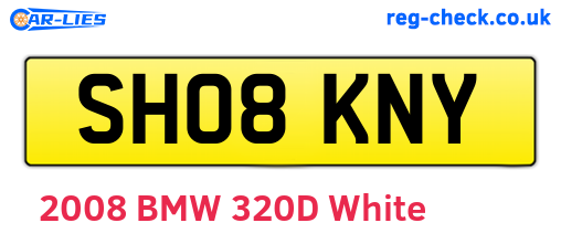 SH08KNY are the vehicle registration plates.