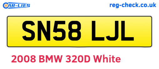 SN58LJL are the vehicle registration plates.