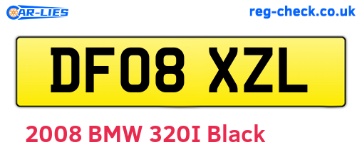 DF08XZL are the vehicle registration plates.