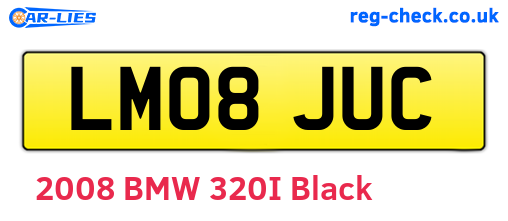 LM08JUC are the vehicle registration plates.