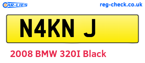 N4KNJ are the vehicle registration plates.