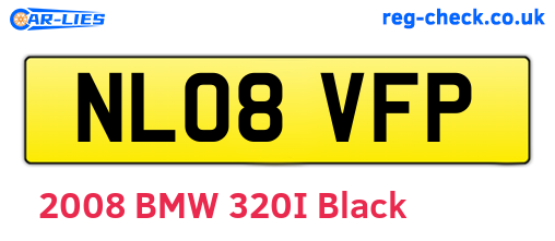 NL08VFP are the vehicle registration plates.