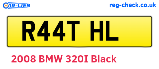 R44THL are the vehicle registration plates.