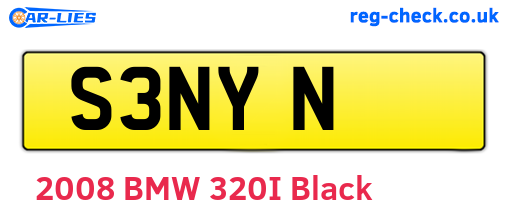 S3NYN are the vehicle registration plates.