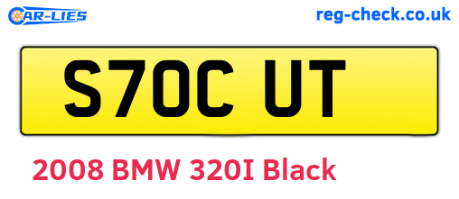 S70CUT are the vehicle registration plates.