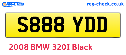 S888YDD are the vehicle registration plates.