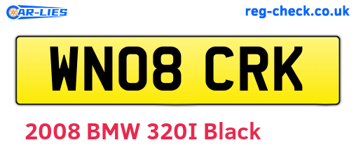 WN08CRK are the vehicle registration plates.
