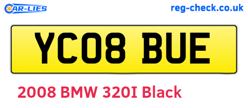 YC08BUE are the vehicle registration plates.