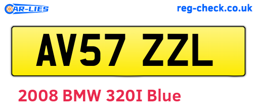 AV57ZZL are the vehicle registration plates.