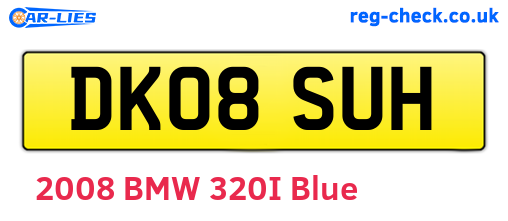 DK08SUH are the vehicle registration plates.