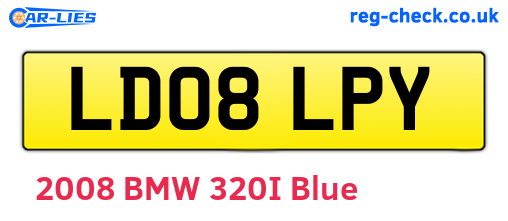LD08LPY are the vehicle registration plates.