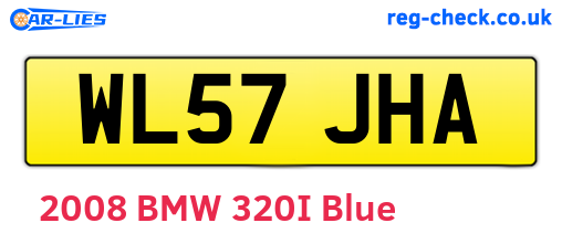 WL57JHA are the vehicle registration plates.