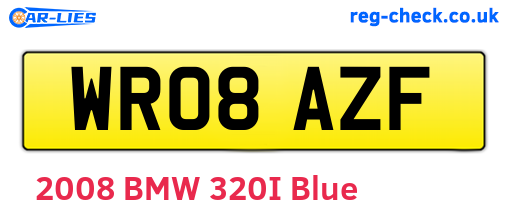 WR08AZF are the vehicle registration plates.