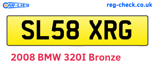 SL58XRG are the vehicle registration plates.