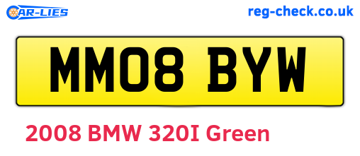 MM08BYW are the vehicle registration plates.