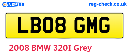 LB08GMG are the vehicle registration plates.