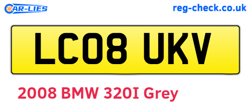 LC08UKV are the vehicle registration plates.