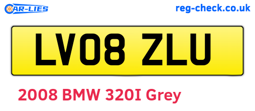 LV08ZLU are the vehicle registration plates.