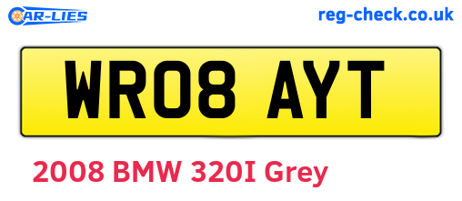 WR08AYT are the vehicle registration plates.