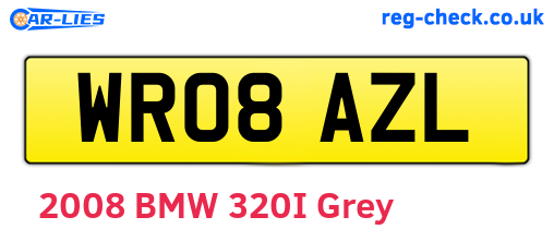 WR08AZL are the vehicle registration plates.